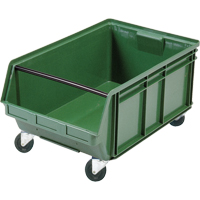 Bac g&eacute;ant empilable et mobile, 11-7/8" ha x 18-3/8" la x 29" p, Capacit&eacute; de 150 lb, Vert Meunier Outillage Industriel