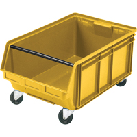 Bac g&eacute;ant empilable et mobile, 11-7/8" ha x 18-3/8" la x 29" p, Capacit&eacute; de 150 lb, Jaune Meunier Outillage Industriel
