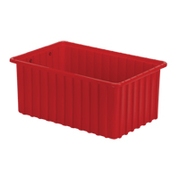 Divider Box&reg; Containers, Polyethylene, 16.5" W x 10.9" D x 7" H, Red Meunier Outillage Industriel