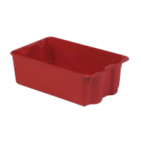 Contenants Stack-N-Nest Polylewton, 7,9" x 24" x 14,1", Rouge Meunier Outillage Industriel
