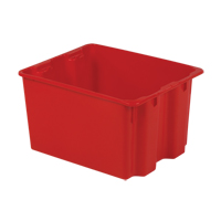 Contenants Stack-N-Nest Polylewton, 12" x 21" x 17", Rouge Meunier Outillage Industriel