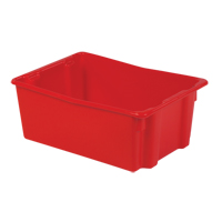 Contenants Stack-N-Nest Polylewton, 10,5" x 26,1" x 18,7", Rouge Meunier Outillage Industriel