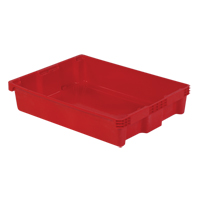 Contenants Stack-N-Nest Polylewton, 6,1" x 29,6" x 22,4", Rouge Meunier Outillage Industriel