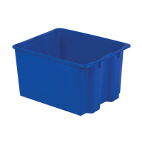 Contenants Stack-N-Nest Polylewton, 12" x 21" x 17", Bleu Meunier Outillage Industriel