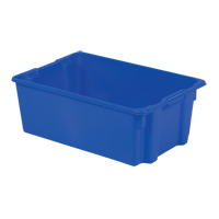 Contenants Stack-N-Nest Polylewton, 10,5" x 28,4" x 18,7", Bleu Meunier Outillage Industriel