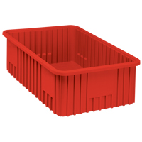 Divider Box&reg; Containers, Plastic, 22.5" W x 17.5" D x 8" H, Red Meunier Outillage Industriel