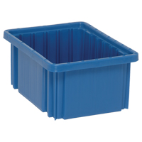 Contenants Divider Box, Plastique, 10,9" la x 8,3" p x 5" h, Bleu Meunier Outillage Industriel