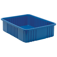 Divider Box&reg; Containers, Plastic, 22.5" W x 17.5" D x 6" H, Blue Meunier Outillage Industriel
