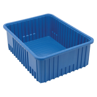 Divider Box&reg; Containers, Plastic, 22.5" W x 17.5" D x 8" H, Blue Meunier Outillage Industriel