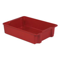 Stack-N-Nest<sup>®</sup> Plexton Containers, 24" W x 34.1" D x 8.1" H, Red CD191 | Meunier Outillage Industriel