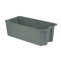 Stack-N-Nest<sup>®</sup> Plexton Containers, 20.1" W x 42.5" D x 14.1" H, Grey CD206 | Meunier Outillage Industriel