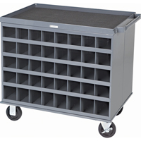Heavy-Duty 2-Sided Mobile Carts/Work Stations, 1000 lbs. Capacity, 34" x W, 32" x H, 24" D, All-Welded CD349 | Meunier Outillage Industriel