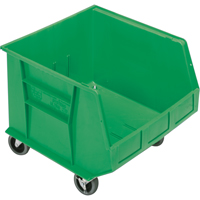 Bac mobile, 14" ha x 16-1/2" la x 18" p, Capacit&eacute; de 75 lb, Vert Meunier Outillage Industriel