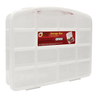 Clear Compartment Storage Box, 13" W x 10-1/4" D x 2-3/8" H, 10 Compartments CE884 | Meunier Outillage Industriel