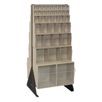 Tip-Out Bins Stand, 23-5/8" W x 16" D x 52" H, 76 Drawers Meunier Outillage Industriel