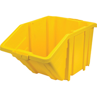 Bac g&eacute;ant en plastique, 15-1/2" la x 13" H x 25" p, Jaune, Capacit&eacute; 200 lb Meunier Outillage Industriel
