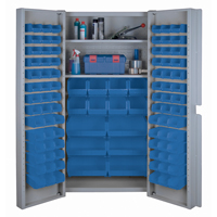 Deep Door Combination Cabinets, 38" W x 24" D x 72" H, Grey Meunier Outillage Industriel