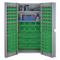 Deep Door Combination Cabinets, 38" W x 24" D x 72" H, Grey Meunier Outillage Industriel