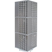 Heavy-Duty Industrial Carousel Drawer Cabinet, Steel, 384 Drawers, 27" W x 27" D x 80" H, Grey Meunier Outillage Industriel