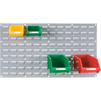 Metal Louvered Panel Bin Support Rack, 32 Bins, 36" W x 1/8" D x 19" H Meunier Outillage Industriel