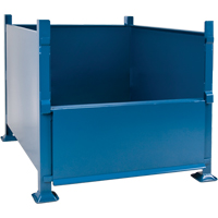 Bulk Stacking Containers, 30" H x 34.5" W x 40.5" D, 3500 lbs. Capacity Meunier Outillage Industriel