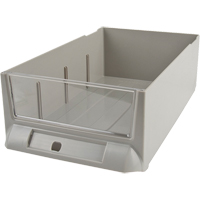 Tiroir de rechange pour armoires de pi&egrave;ces KPC-200, Plastique, 5-3/8" la x 9-13/16" p, 3-3/10" h, Gris Meunier Outillage Industriel
