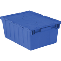 Flipak&reg; Polyethylene Plastic (PE) Distribution Containers, 21.9" x 15.2" x 9.3", Blue Meunier Outillage Industriel