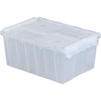 Flipak&reg; Polypropylene Plastic (PP) Distribution Containers, 21.8" x 15.2" x 9.3", Clear Meunier Outillage Industriel