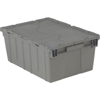 Flipak&reg; Polyethylene Plastic (PE) Distribution Containers, 21.9" x 15.2" x 9.3", Grey Meunier Outillage Industriel
