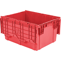 Flipak Polyethylene Plastic (PE) Distribution Containers, 27.9" x 20.9" x 15.2", Red Meunier Outillage Industriel