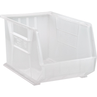 Bac transparent ultra empilable & suspendable, 11" la, 10" h x 18" p, Transparent Meunier Outillage Industriel