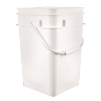 Square Pail, Plastic, 4.25 gal. Meunier Outillage Industriel