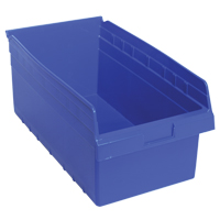 Bacs pour &eacute;tag&egrave;re Store-Max, 11-1/8" la x 8" H x 17-7/8" p, Bleu, Capacit&eacute; 56 lb Meunier Outillage Industriel