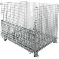 Collapsible Wire Container, 40" W x 48" D x 42" H, 4000 lbs. Capacity Meunier Outillage Industriel