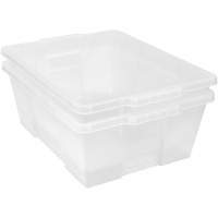 Plastic Latch Container, 15.875" W x 21" D x 7.75" H, Clear Meunier Outillage Industriel