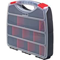 Plastic Compartment Box, 10" W x 12.5" D x 2-1/4" H, 22 Compartments CG057 | Meunier Outillage Industriel