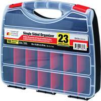 Plastic Compartment Box, 12-1/4" W x 15" D x 2-3/4" H, 23 Compartments CG059 | Meunier Outillage Industriel