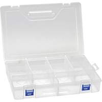 Plastic Compartment Box, 7.75" W x 11.75" D x 2.2" H, 10 Compartments CG071 | Meunier Outillage Industriel