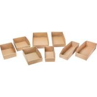 Deep Corrugated Parts Bins, 11-3/4" W x 17-1/4" D x 4-1/2" H, Beige Meunier Outillage Industriel