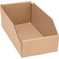 Boîtes profondes en carton ondul&eacute;, 5-3/4" la x 11-1/4" p x 4-1/2" h, Beige Meunier Outillage Industriel