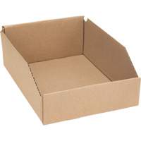 Boîtes profondes en carton ondul&eacute;, 8-3/4" la x 11-1/4" p x 4-1/2" h, Beige Meunier Outillage Industriel