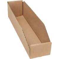 Deep Corrugated Parts Bins, 3-3/4" W x 17-1/4" D x 4-1/2" H, Beige Meunier Outillage Industriel