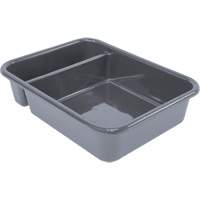 All-Purpose Compartmentalized Storage Tub, 5" H x 15" D x 20" L, Plastic, Grey CG220 | Meunier Outillage Industriel
