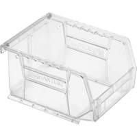 Crystal Clear Ultra Bins, 4-1/8" W x 3" H x 5-3/8" D, Clear Meunier Outillage Industriel