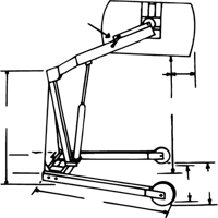 Manipulateurs de barils Hydra-Lift, Capacit&eacute; 55 gal. US (45 gal. imp.) Meunier Outillage Industriel