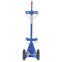 Chariot pour bouteille de gaz, Roues Caoutchouc, Base de 12" la x 15-1/2" lo, 500 lb Meunier Outillage Industriel