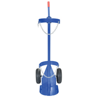 Chariot pour bouteille de gaz, Roues Pneumatique, Base de 12" la x 15-1/2" lo, 500 lb Meunier Outillage Industriel