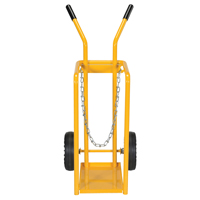 Chariot pour bouteille de gaz, Roues Caoutchouc moul&eacute;, Base de 9-13/16" la x 16" lo, 150 lb Meunier Outillage Industriel
