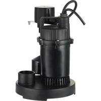 Thermoplastic Submersible Sump Pump, 2560 GPH, 115 V, 4.6 A, 1/3 HP DC842 | Meunier Outillage Industriel