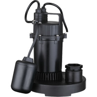 Thermoplastic Submersible Sump Pump, 2560 GPH, 115 V, 4.6 A, 1/3 HP DC843 | Meunier Outillage Industriel